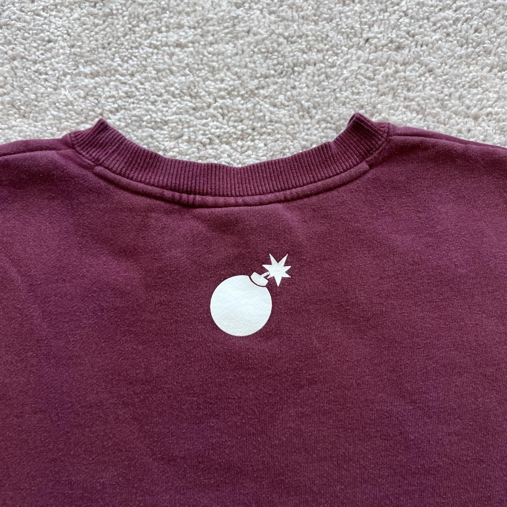 The Hundreds Sweatshirt Mens Large Red LA Skyline Graphic Crewneck Pullover - Picture 3 of 16